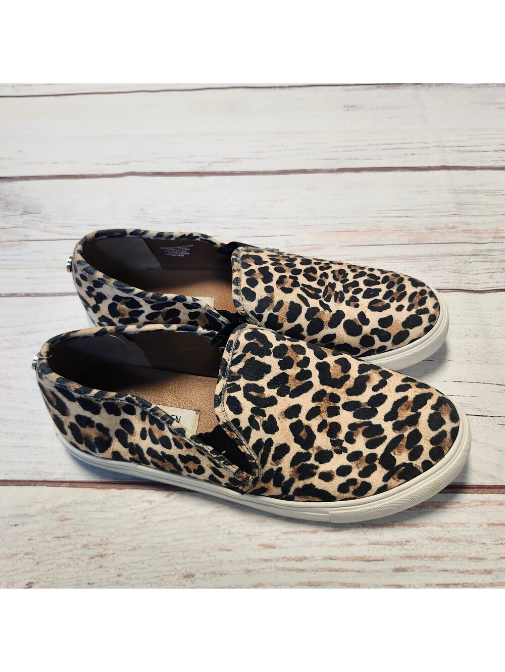 Steve Madden Women's Leopard Print Slip-On Sneakers Size 9.5